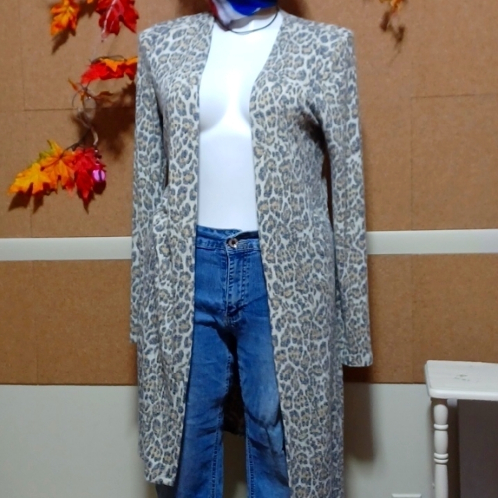 ANOTHER REASON WOMENS FULL LENGTH OPEN FRONT DUSTER COVERUP SIZE L